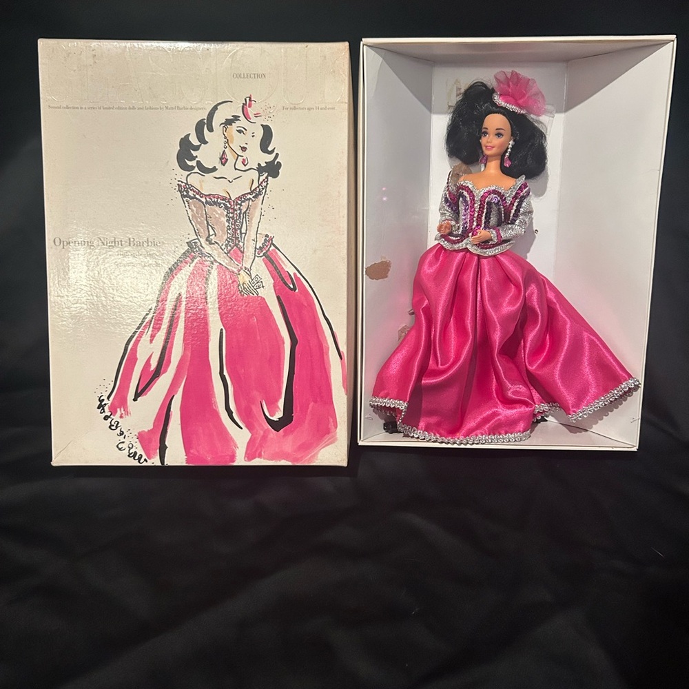Barbie Pink and Black Doll with Accessories